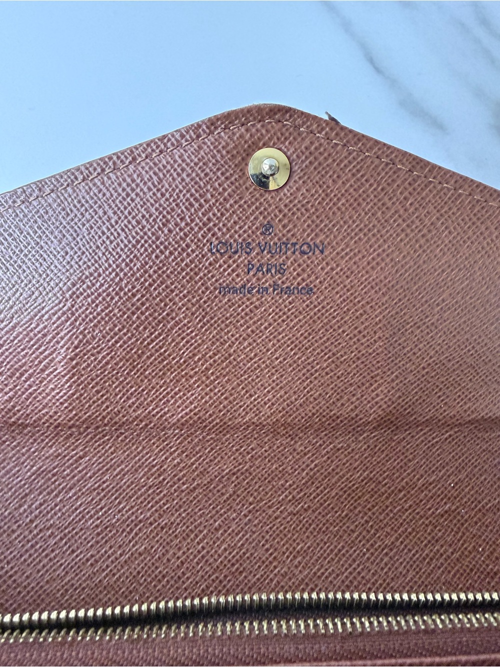 Louis Vuitton Monogram Sarah Long Wallet Portefeuille Brown - Picture 8 of 8